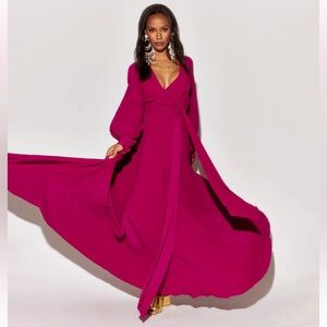 NWT Meghan Fabulous￼ Lilypad Maxi Dress Cranberry Size Medium